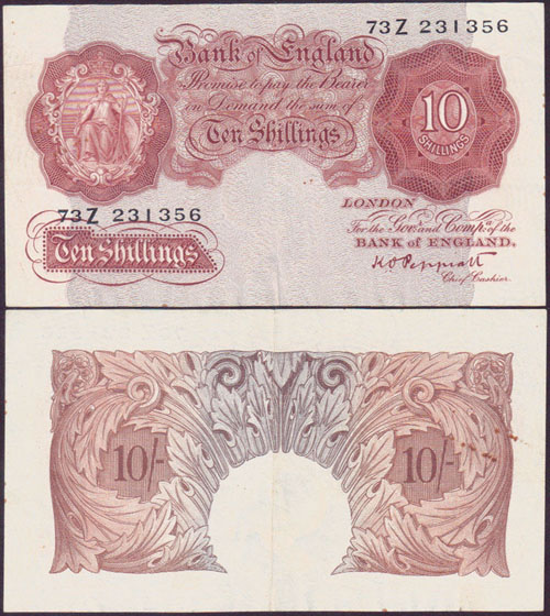 1948-49 Great Britain 10 Shillings L000171